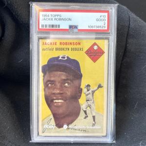 1954 Topps Jackie Robinson #10 PSA 2 Card
