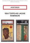 1954 Topps Jackie Robinson #10 PSA 2 Card