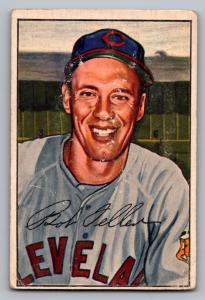 1952 Bowman Bob Feller Indians Card #43