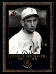 2001 SP Legendary Cuts Charlie Gehringer Card