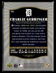 2001 SP Legendary Cuts Charlie Gehringer Card
