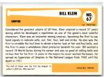 1980s SSPC Baseball Immortals Bill Klem #67