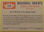 1960 Fleer Ed Barrow Yankees Baseball Card