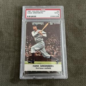 1961 Golden Press Hank Greenberg HOF PSA 9