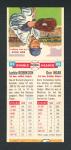 1955 Topps Double Headers #25 Jackie Robinson & Don Hoak