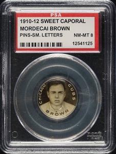 1910-12 Sweet Caporal Mordecai Brown Cubs Card