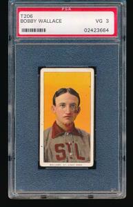 1909 T206 Bobby Wallace Sovereign 350 PSA 3