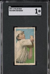 1909 T206 Home Run Baker HOF Baseball Card