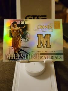 2002 Joe Cronin Topps Tribute Bat Relic Card