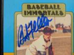 Bob Feller Autographed Baseball Card - Hall of Fame