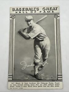1948 Hall of Fame Frankie Frisch Baseball Card