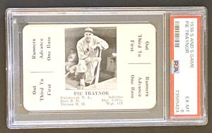 1936 S and S Game Pie Traynor PSA 6 Card