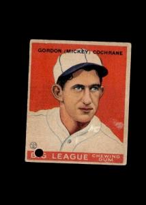 1933 Goudey Mickey Cochrane Big League Card