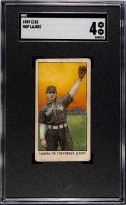 1909 E102 Nap Lajoie SGC 4 Baseball Card