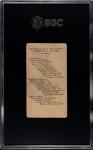 1909 E102 Nap Lajoie SGC 4 Baseball Card