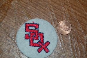 Boston Red Sox Felt Blue Outline Baseball 2