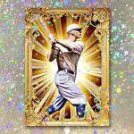 Zack Wheat Signed Holographic Golden Icon Card