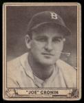 Joe Cronin HOF 1940 Play Ball #134 Card