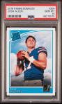 2018 Josh Allen Rookie Card Panini Donruss PSA 10
