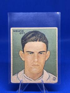 1933 Goudey Baseball Card #127 Mel Ott