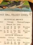 1911 Mecca T201 Mordecai Brown & Solly Hofman Cards