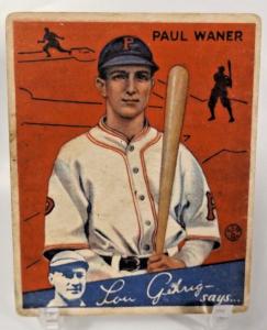 1934 Big League #11 Paul Waner Pittsburgh Pirates