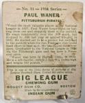 1934 Big League #11 Paul Waner Pittsburgh Pirates