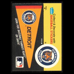 Bill Klem 1986 Fleer Star Sticker Baseball Card