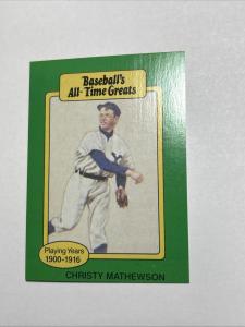 1987 Hygrade Christy Mathewson All-Time Greats Card