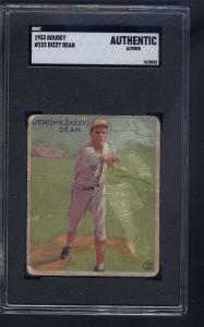 1933 Goudey Dizzy Dean #223 Sports Card