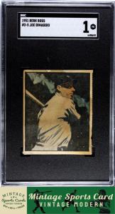 1951 Berk Ross Joe DiMaggio New York Yankees Card