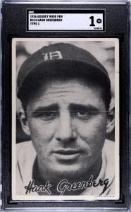 1936 Goudey R314 Hank Greenberg Sports Card
