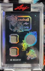 2025 Leaf Joe McCarthy Game Used Patch 1/2