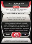 2012 Bowman Platinum Billy Hamilton Cincinnati Reds Card