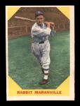 1960 Fleer Rabbit Maranville #21 Card