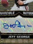 2021 Jeff George Auto Invincible Autographs Card