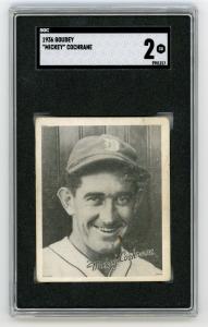 1936 Goudey Mickey Cochrane Detroit Tigers Card