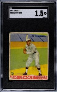 1933 Goudey Al Simmons #35 Baseball Card