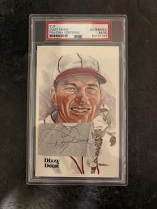 Dizzy Dean Autographed Perez-Steele Postcard
