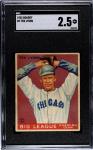 1933 Goudey Ted Lyons Card #7 SGC 2.5