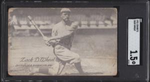 1921 Zack Wheat Dodgers Exhibit Card, SGC Graded
