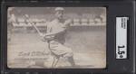 1921 Zack Wheat Dodgers Exhibit Card, SGC Graded