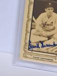 Hank Greenberg Signed 1980 Baseball Card - Tigers