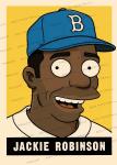 Jackie Robinson Simpsons 1948 Rookie Trading Card