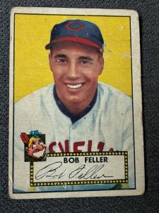 1952 Topps Bob Feller Indians HOF Card