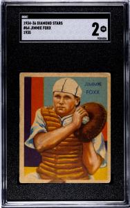 1934 Diamond Stars Jimmie Foxx Card #64
