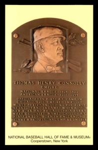 Tommy Connolly Hall of Fame Plaque Card
