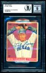 1933 Goudey Ted Lyons HOF Rookie Signed Card