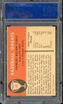 1961 Fleer Ray Schalk Baseball Card PSA 8