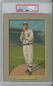 1911 T3 Turkey Red Cabinets Home Run Baker Card